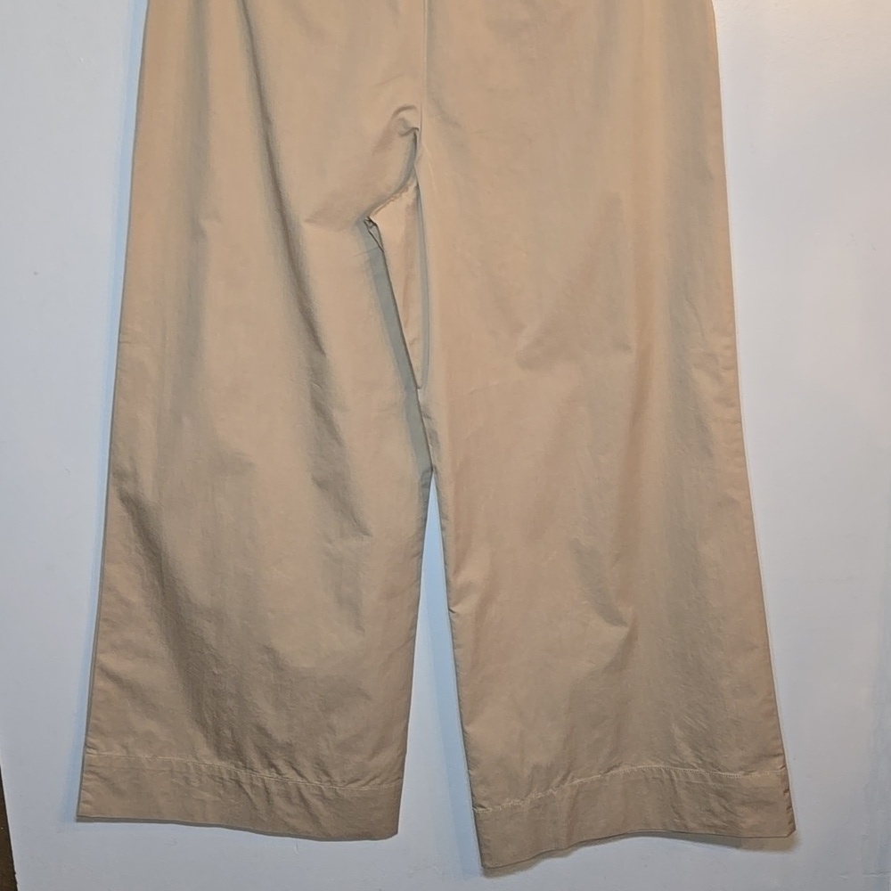 Loft Coin Pocket Pleated Wide Leg Twill Chino Khaki Pocket Pants New With Tag - Picture 8 of 12